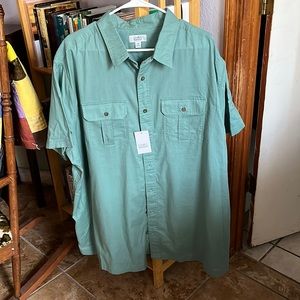 Croft& Barrow Men’s green shirt size 2XB brand new!